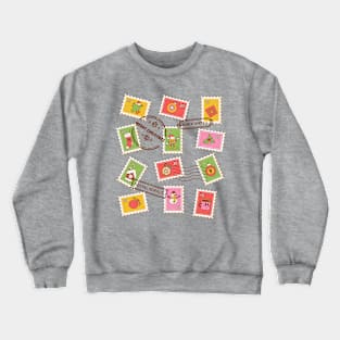 Christmas stamps Crewneck Sweatshirt